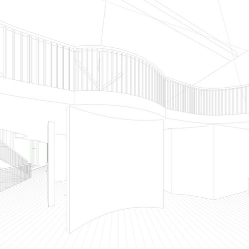Revit sketch of entry hall design, Adaptive re-use