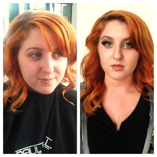 Before and After Makeup for Carley's Graduation!