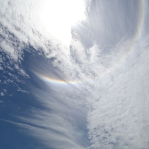 A beautiful halo in the Florida sky. This picture 