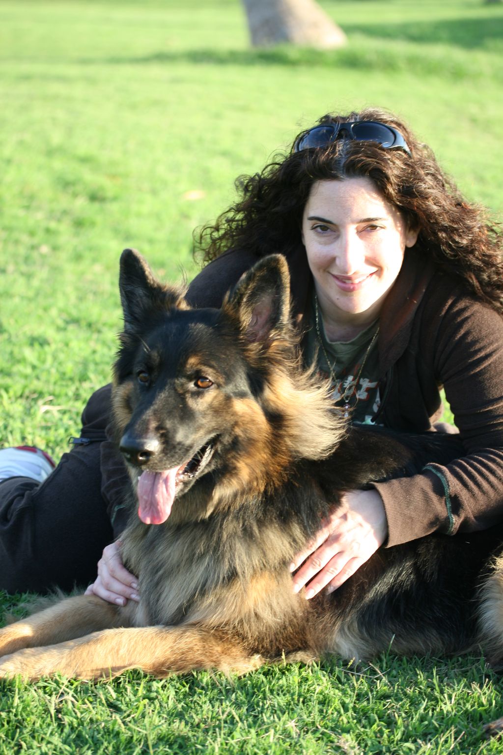 Kat and her dog Raven