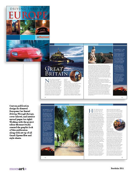 Publication Design for Kemwel European Car Rental,