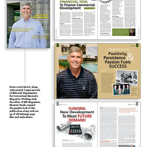 Editorial Feature Layouts for Commercial Executive