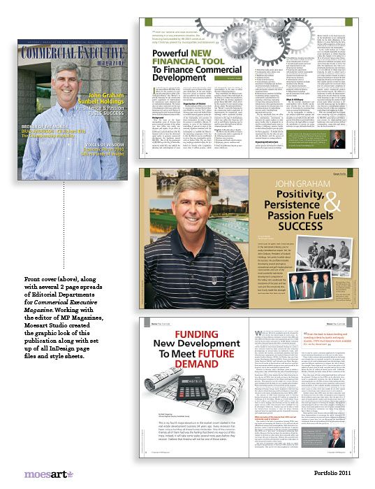 Editorial Feature Layouts for Commercial Executive