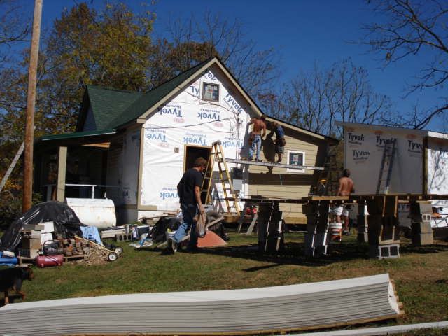Remodeling a home and building an addition.