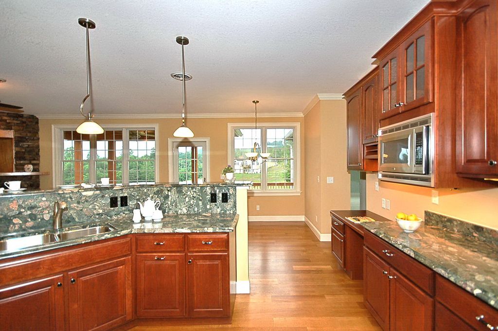 View of completed kitchen and breakfast area and p