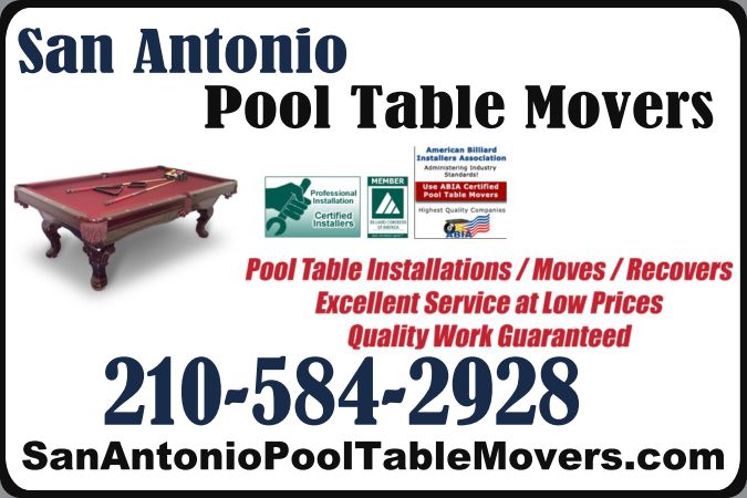 San Antonio Pool Table Movers
