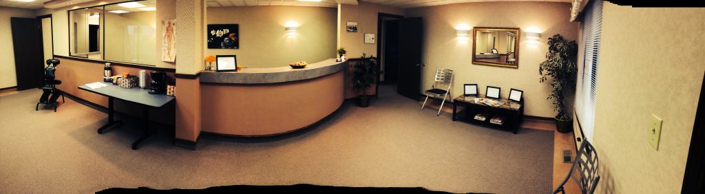 inviting reception/waiting area