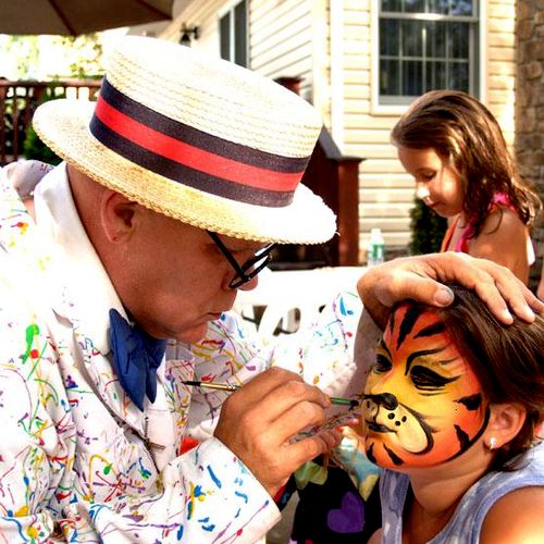 Have one of our many talented face painters transf