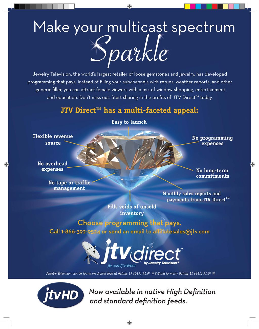 A print ad for Jewelry Television
