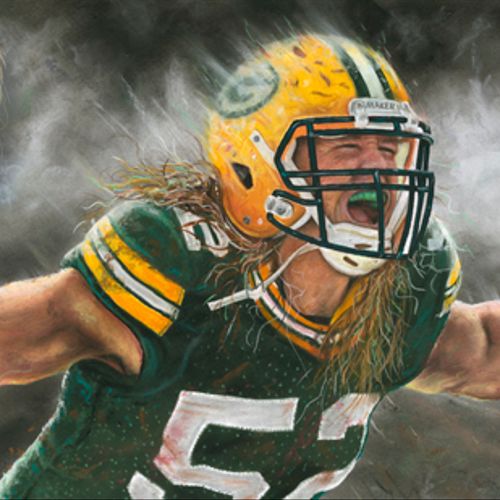 Autographed Clay Matthews 'Storm Chaser' by Andy G
