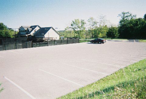 Before Parking lot at Turtle creek tennis court Oz