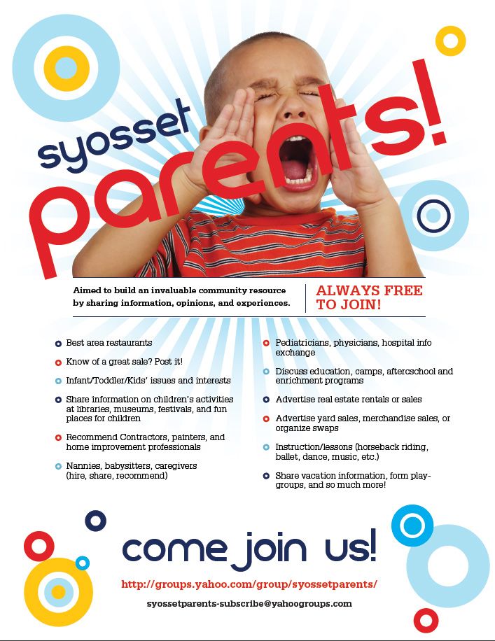Syosset Parents Promo Flyer