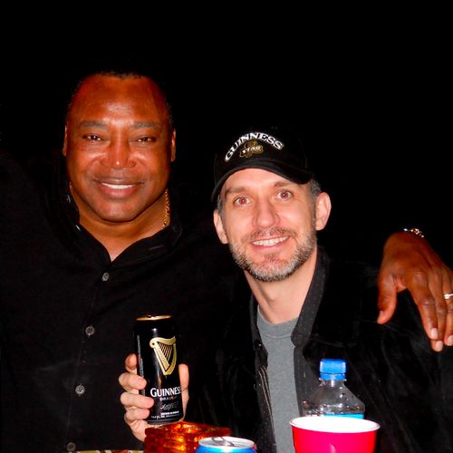 Hanging out at George Benson's house. "Thanks for 