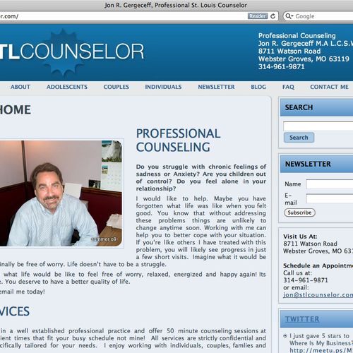 Counselor and Therapist WordPress Website Design