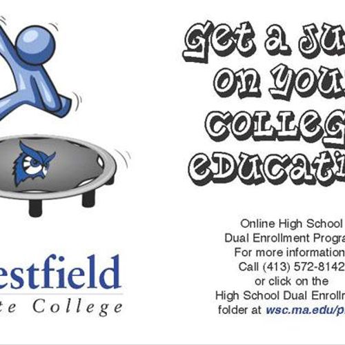 Westfield State College postcard (postcard designe