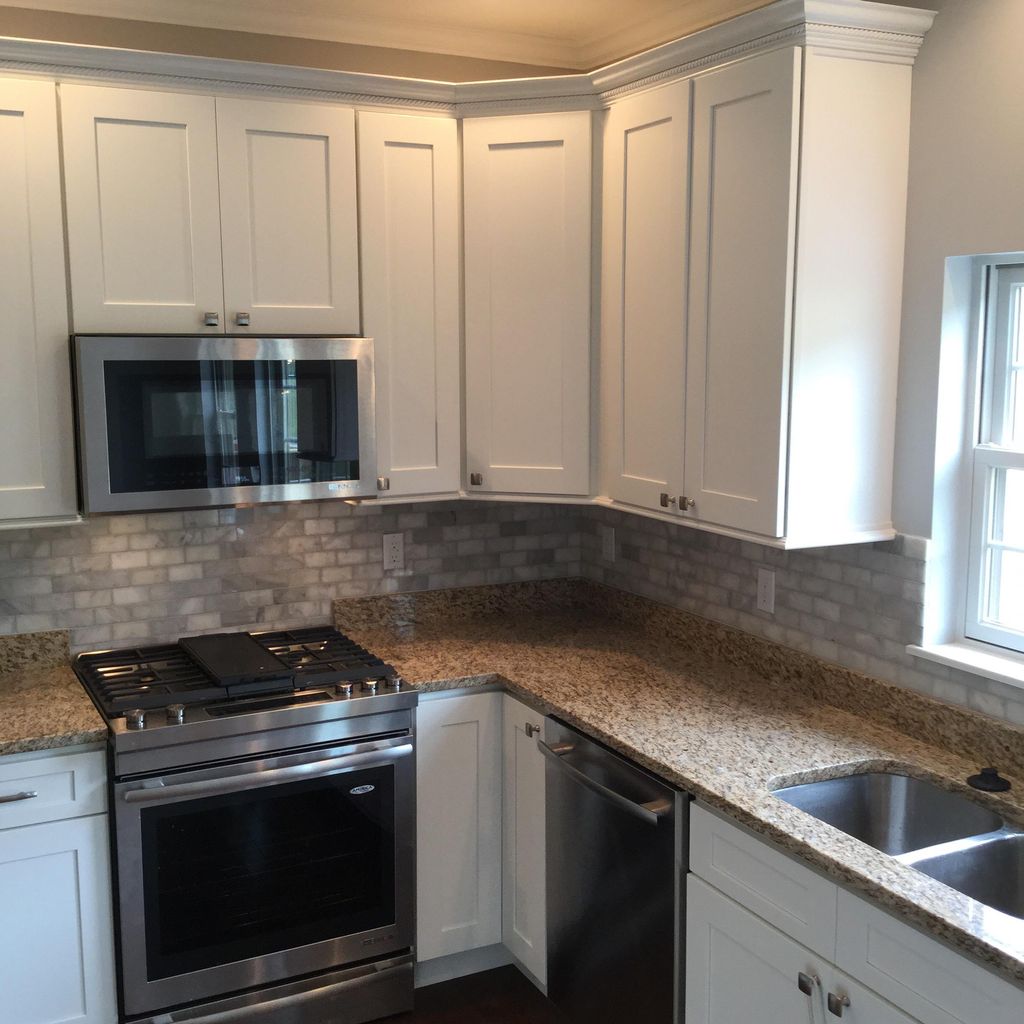 Marble backsplash