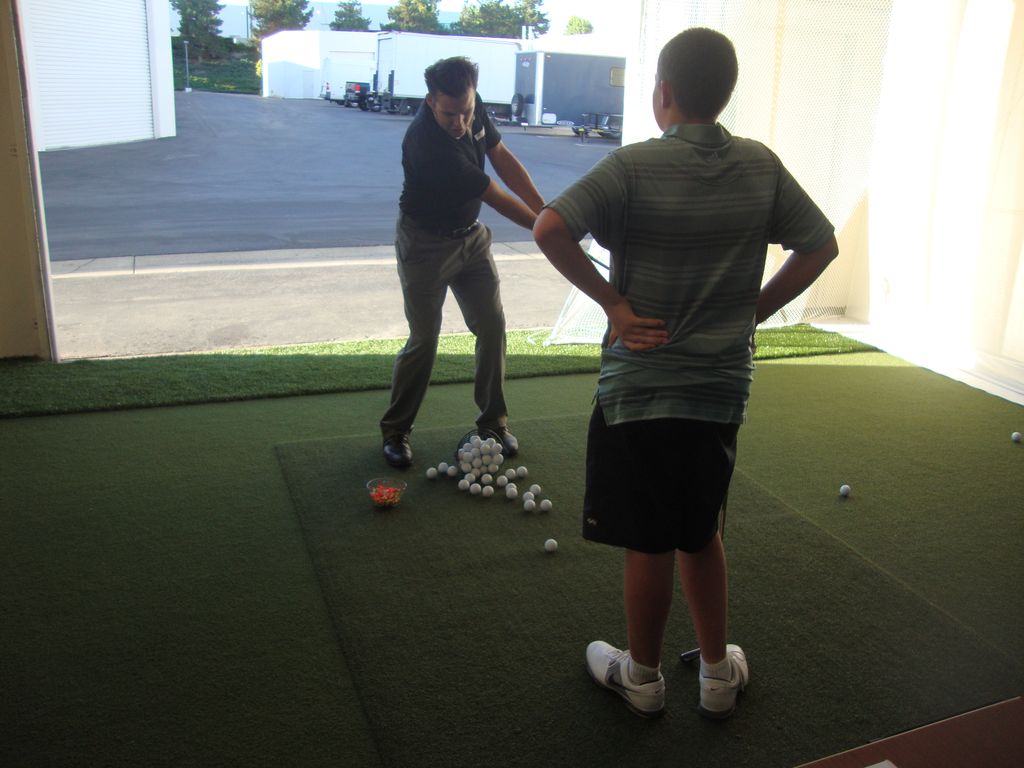 Demonstrating the move.