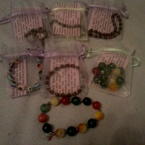 Healing, Reiki charged bracelets I made for client