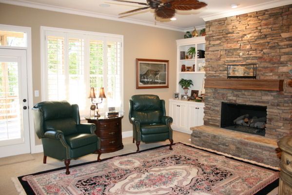 Living room, Custom home