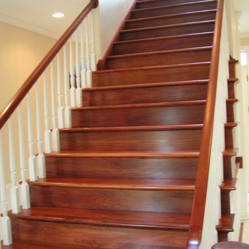 Custom Mahogany staircase