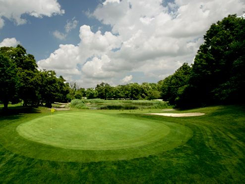 15th green at Forest Park