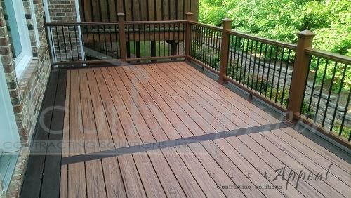 New deck with trex decking products.