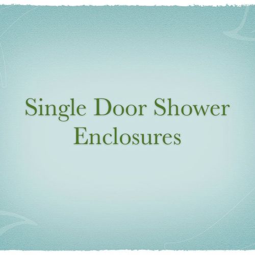 Single Door Shower Enclosures