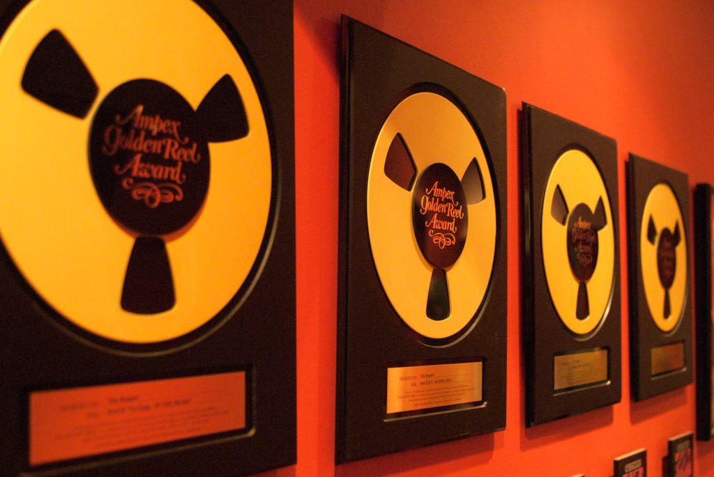 Just a few of the awards on our wall