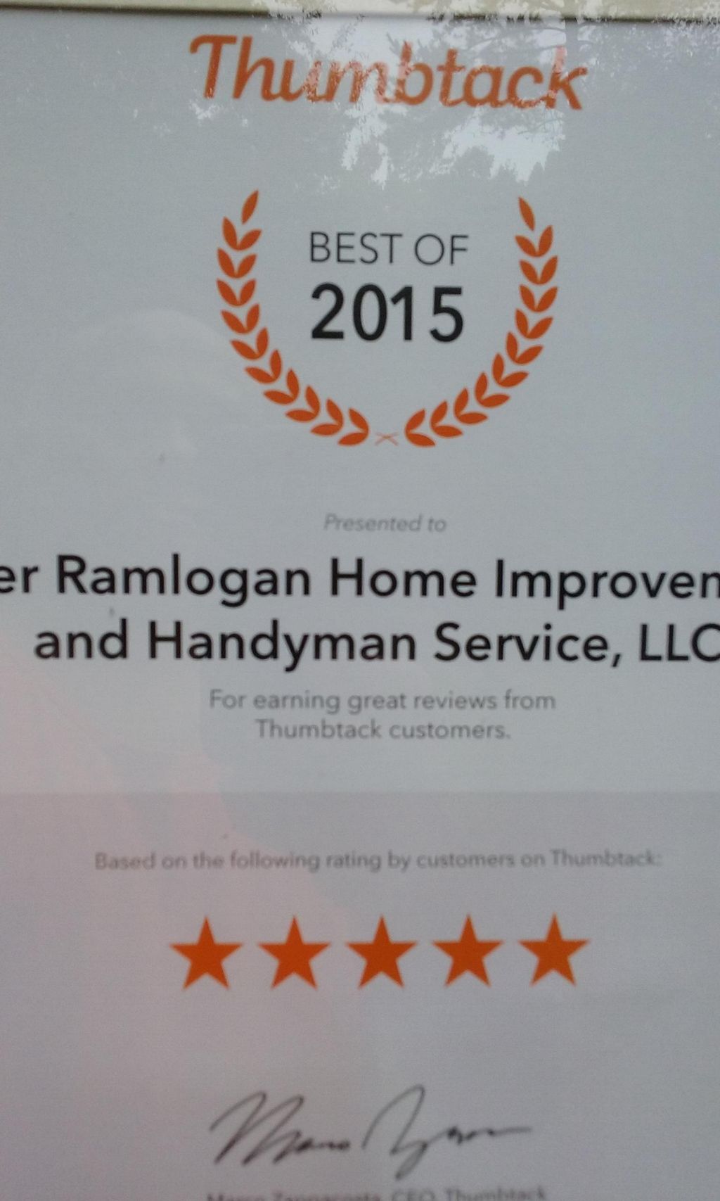 WINNER OF BEST OF 2015 AWARD
