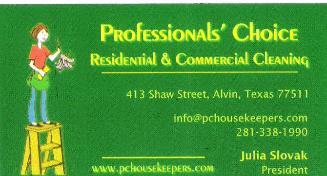 Professionals' Choice Housekeeping