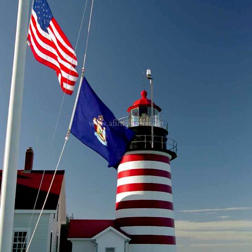 Lighthouses "West Quoddy Head Lighthouse", Lubec, 