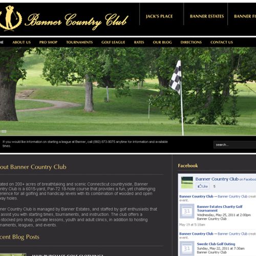 Golf Course Web Design