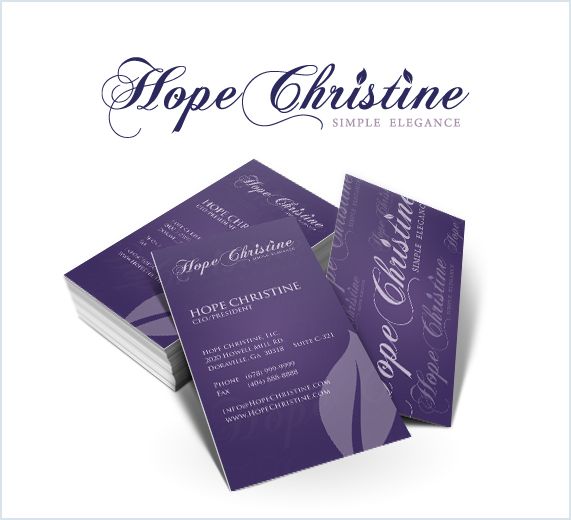 Hope Christine - Business Card Design
