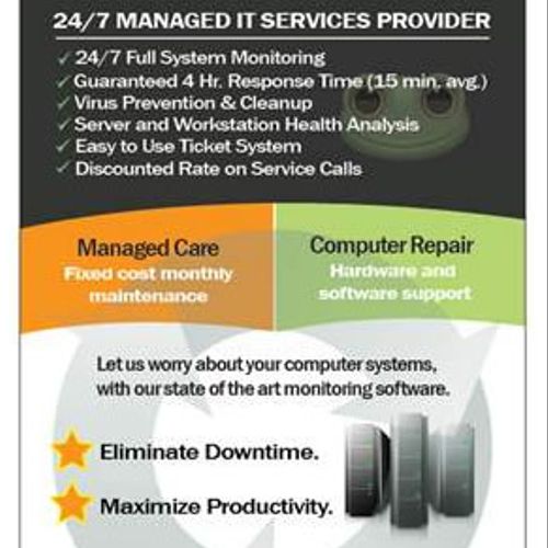 Our rack cards detail our managed care service,