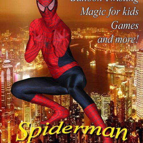 Let Spiderman entertain the kids at your Birthday 