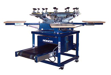screen printing press and dryer combo