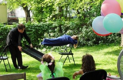 Kansas City Magician Justin Scott levitates Birthd