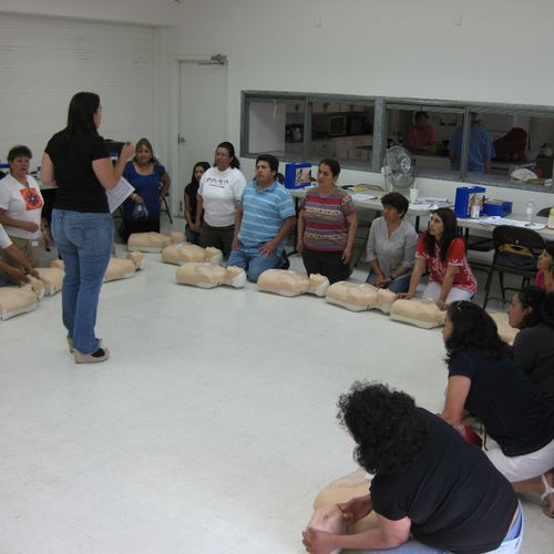 This picture was taken during a CPR Training sessi