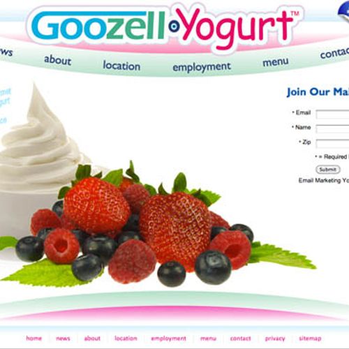 Goozell Yogurt Website