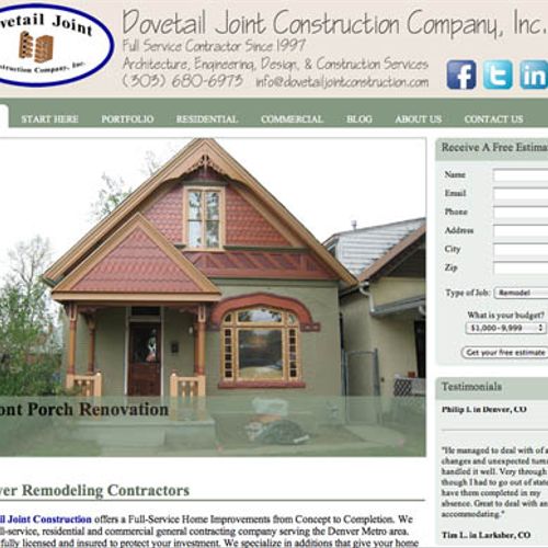 Dovetail Joint Constructions Website