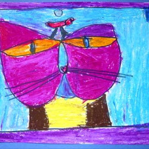 Klee inspired cat