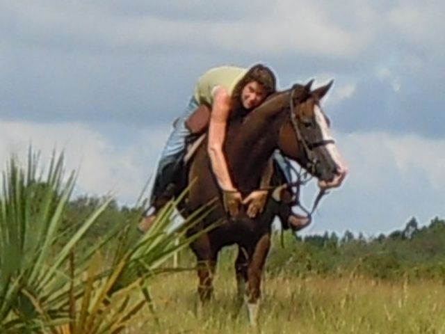 Denise showing Cheyenne some love at Alafia River 