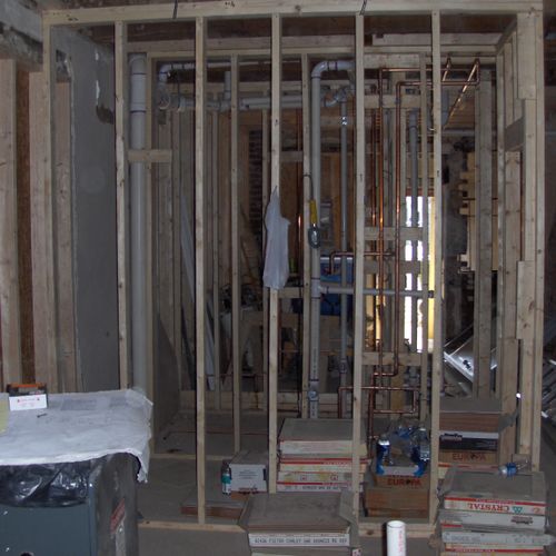 Framing, multi-room frame-out. Framing projects la
