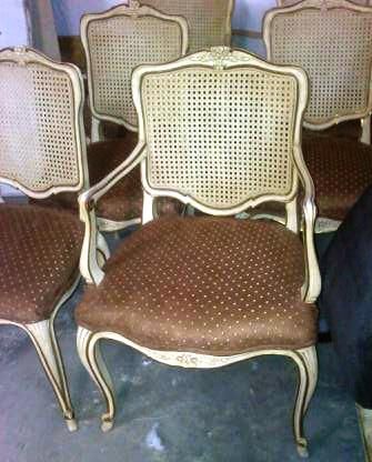 Old dining chairs take on a new flair!!