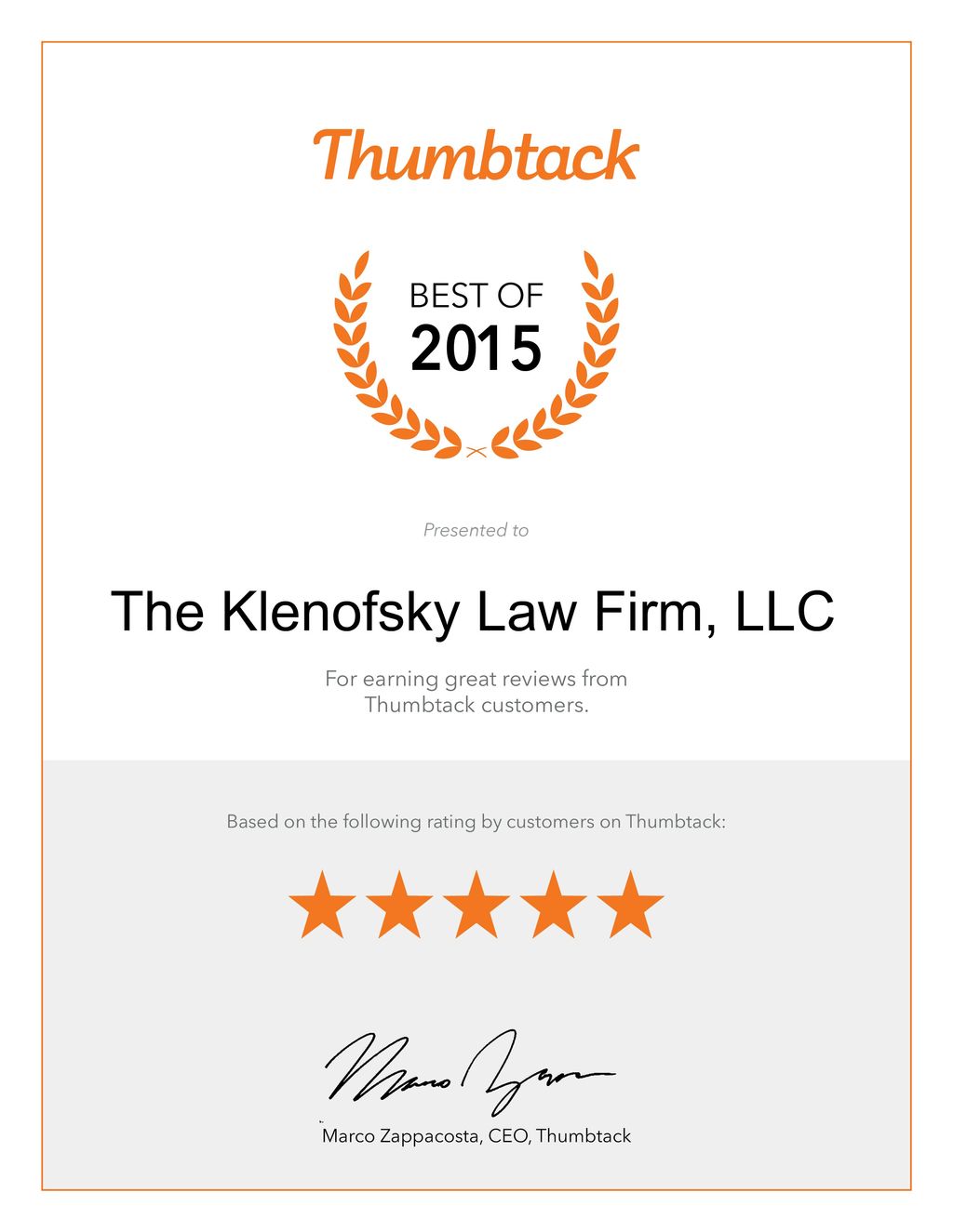 Best of 2015  |  "This is a very special award to 