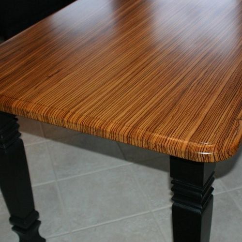 Solid Zebrawood Table