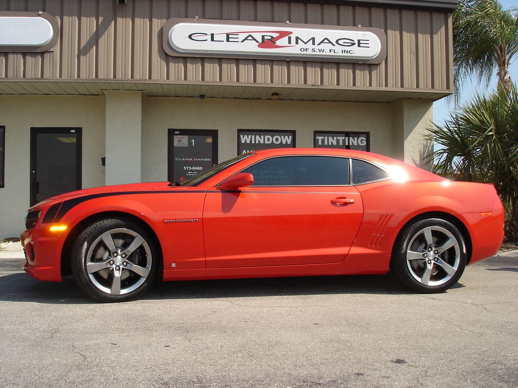 Tint and custom stripe on the all new Camaro