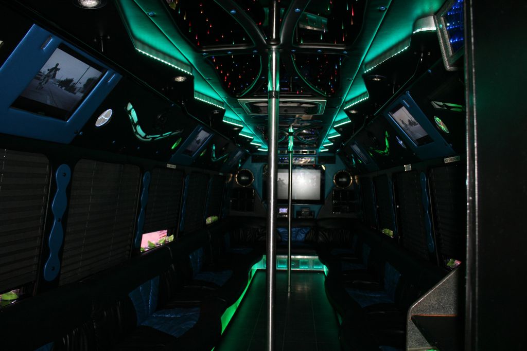 32 to 36 Passenger White Party Bus