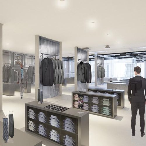 Men's Store Design Rendering
(See full project on 