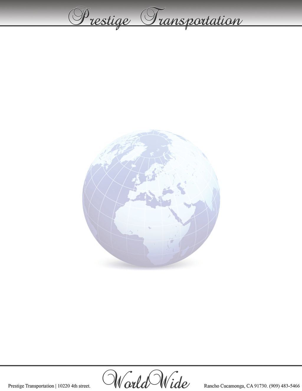 This was a Letterhead l design for a limo company 